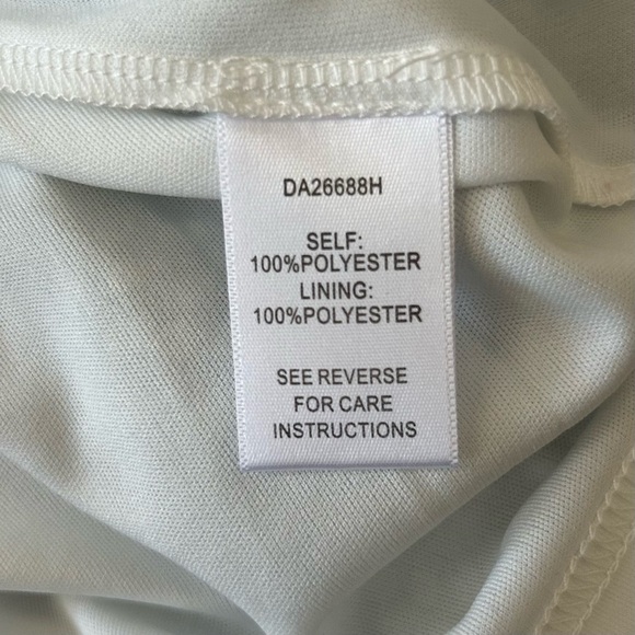 NWT, Aakaa Women’s Low Back Cami Strap Floral Print Blue & White Mini Dress, Med - Picture 5 of 6